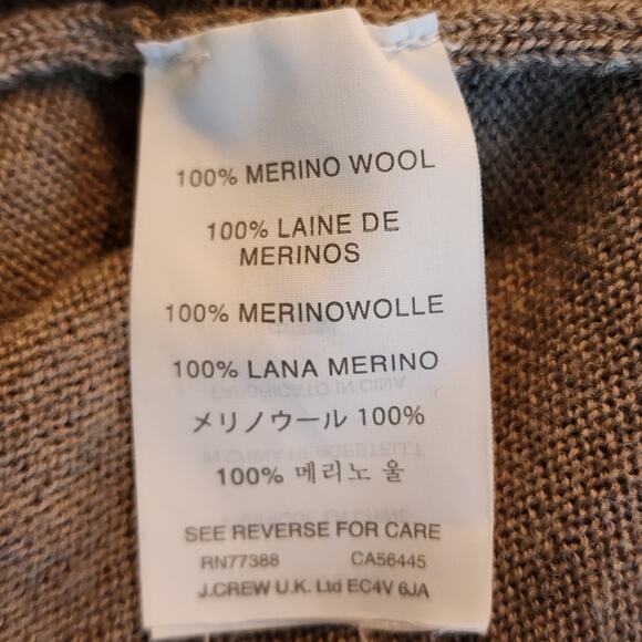 J.Crew 100% Merino Wool Crewneck Sweater Relaxed Fit Size Medium - Picture 3 of 5